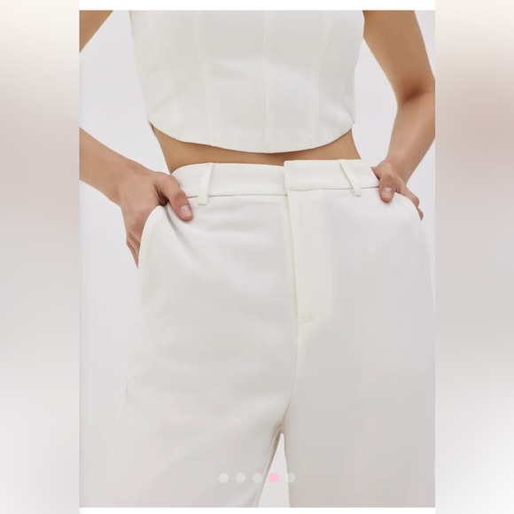 Love Bonito Pvara Regular Flare Pants (2022 Version) white Size S - Picture 4 of 8